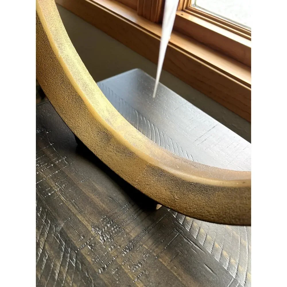 Ryandale Antique Brass-tone Modern Contemporary Design Sculpture 13